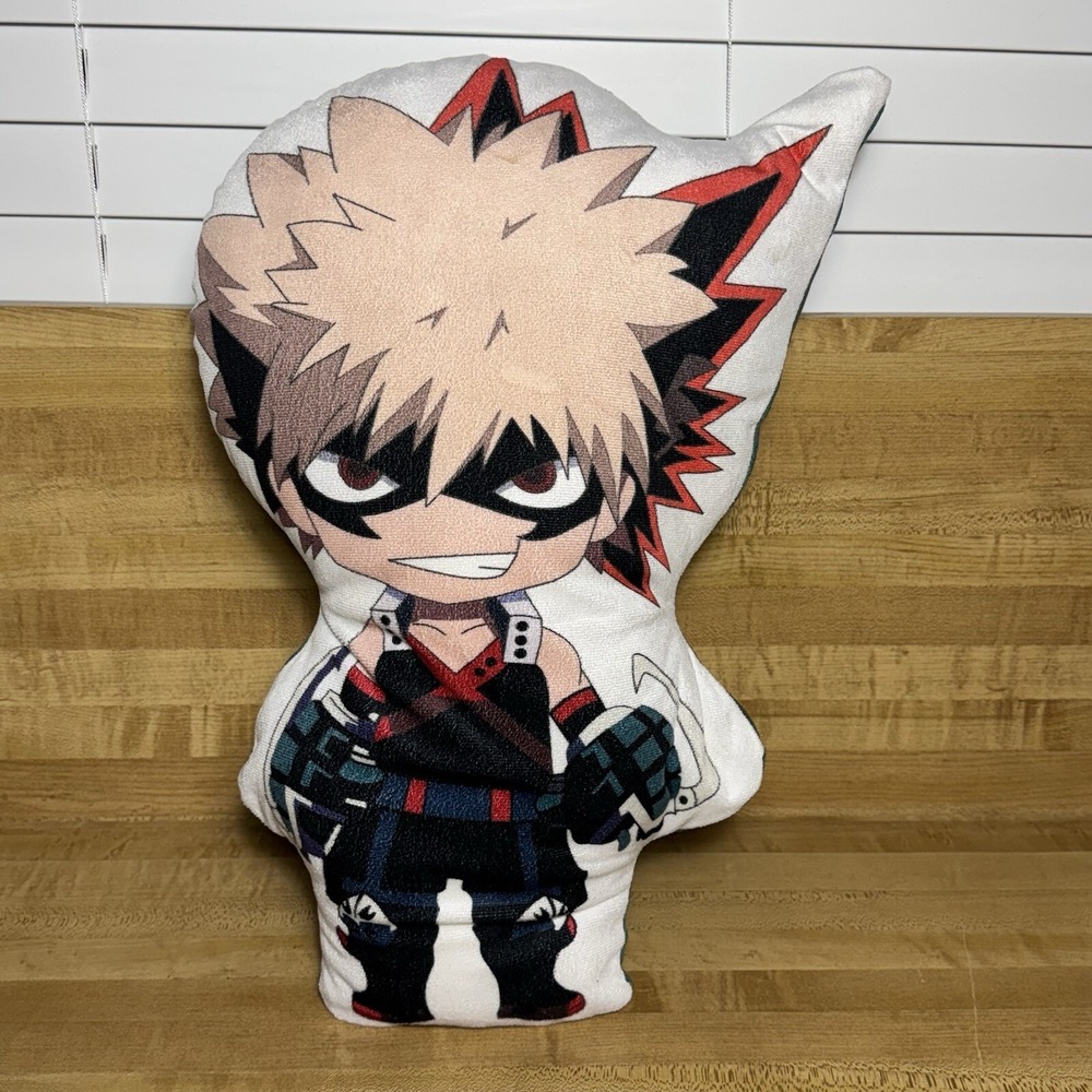 My Hero Academia Bakugo Pal-O Character Shaped Throw Pillow Anime Crunchroll 20"
